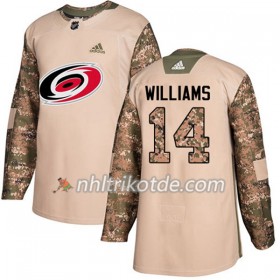 Carolina Hurricanes Trikot Justin Williams 14 Adidas 2017-2018 Camo Veterans Day Practice Authentic - Herren